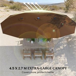Parasol solaire pour terrasse et cour, idéal pour café et loisirs en plein air - Product Image 2