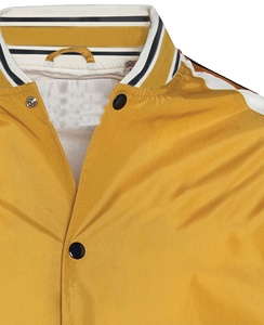 100% Polyester Satin Couleur Personnalisée Baseball Varsity Veste Haute Qualité Satin Letterman Veste Pour Hommes - Product Image 3