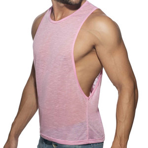 Custom Design New Arrival Blank Seamless Tank Top <b>Men</b> Knit Material Quick Dry Muscle Athletic Summer Gym Wear Vest <b>Singlet</b> - Product Image 2