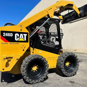 Minicargadora CAT246D con cargador frontal, tractor 4x4 diésel, PLC, cargador de ruedas de alto momento de carga, minicargadora CAT con orugas de goma - Product Image 6