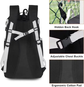 Mochila de Béisbol Personalizada para Equipo, Ligera, Impermeable, Unisex, para Entrenamiento al Aire Libre, con Compartimento para Bate, Bagnex 600D 50-70L - Product Image 4