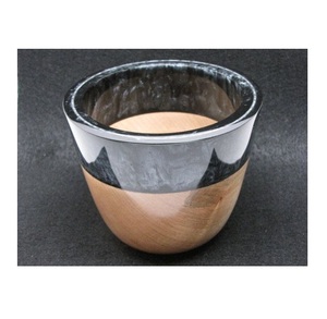 Tazón de Resina Epoxi y Madera de Acacia Hecho a Mano de Alta Gama con Textura de Madera Natural y Fusión Artística de Resina, Decoración de Lujo para la Mesa - Product Image 1