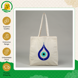 Fabricante Indio Vende Bolsas de Mano de Algodón de Calidad Superior, Recicladas, para Uso Diario, con Cierre de Cremallera y Asa Larga, Tamaño Mediano - Product Image 2