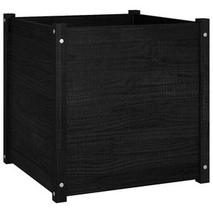Macetas y jardineras de madera de pino negro sólido, duraderas y medianas, para jardín - Product Image 2