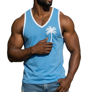 Débardeur Homme Col V Personnalisé avec Logo – Style Athlétique et Tendance pour le Streetwear – Vente en Gros - Product Image 5