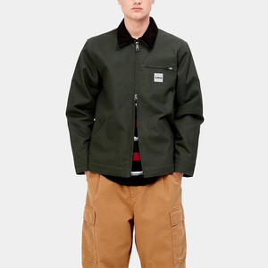 Cotton Canvas Chore <b>Jacket</b> With Chenille Embroidery Canvas Workwear <b>Jacket</b> With Custom Button Closure - Product Image 2