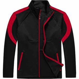 Ensembles de survêtements pour hommes de qualité supérieure, coupe ajustée, sweats à capuche avec fermeture éclair intégrale et fermeture éclair surdimensionnée, fabrication avec empiècements - Product Image 2