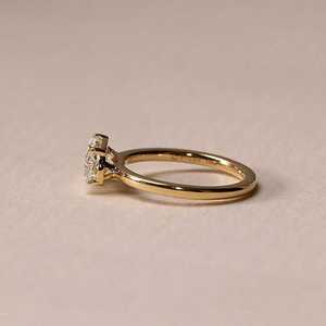 Anillo de Compromiso Clásico con Diamante Ovalado de 1.00CT Cultivado en Laboratorio, Oro Sólido de 10K, Engaste de Garras, Sin Níquel, Joyería Fina para Mujer - Product Image 4