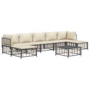 Set Lounge da Giardino in Antracite e Beige - Product Image 3