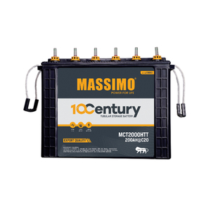 ผลิตในอินเดีย คุณภาพเยี่ยม ประสิทธิภาพสูง แบตเตอรี่ทรงกระบอก MASSIMO 200Ah 12V แบบตะกั่ว-กรด ราคาคุ้มค่า - Product Image 1