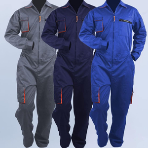 Flame-Resistant Cotton Safety Coveralls Men <b>Fire</b>-Proof Mining Workwear High Visibility Reflective Tape Waterproof <b>LED</b> Suit - Product Image 5