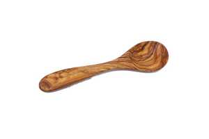 Natural Wooden Spoon Handcrafted Rustic Durable Olive Wood Ladle Eco-Friendly Certified Elegant Kitchen <b>Utensil</b> - Product Image 3