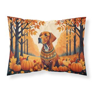Funda De Almohada estándar decorativa con ilustraciones de Otoño de Vizsla, funda de cojín ligera y súper suave de fácil cuidado - Product Image 1