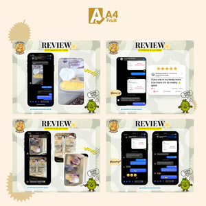 Trozos de Durian Congelados, Pulpa de Durian de Tailandia, Sabor Original para Importadores, Variedad Monthong Fresca, Sabor Dulce y Cremoso, 500g, 14 Días - Product Image 4