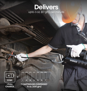 Pistola de Engrase Manual a Batería GROZ RGG con Transferencia de Fluido Ultra Precisa para Aplicaciones Aeroespaciales - Product Image 4