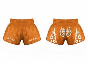 Shorts de Muay Thai respirants taille haute en satin pour entraînement professionnel de kickboxing et de combat, grande taille - Product Image 3