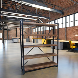 Super Septembre : Bibliothèques et Vitrines Modernes Extensibles en Bois Massif à 5 Niveaux pour Salon - Product Image 2