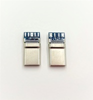 Conector USB Tipo C 3.0/3.1 Macho de Fábrica Directa, Corriente Nominal de 5A, 100V CA, Longitud Personalizada, Carcasa LCP de 2P/4P/5P