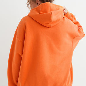 เสื้อฮู้ดซิปแบบกำหนดเองสำหรับผู้หญิง ขายส่งเสื้อฮู้ดผู้หญิงพร้อมโลโก้สั่งทำ เสื้อฮู้ดโอเวอร์ไซส์สไตล์สตรีทแวร์ - Product Image 4