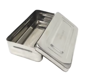 Nouvelle boîte de rangement pour instruments chirurgicaux dentaires en acier inoxydable, stérilisateur manuel, organisateur d'instruments/outils, Mahfooz Instruments - Product Image 1
