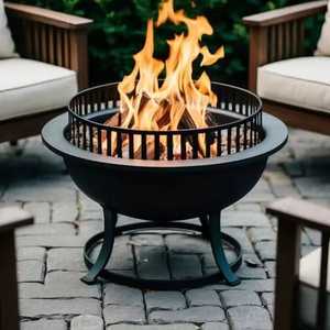 Brasero de Metal con Diseño de Nido de Pájaro, Chimenea de Acero Resistente para Exteriores, Calentador de Leña Único para Jardín y Patio Trasero - Product Image 4