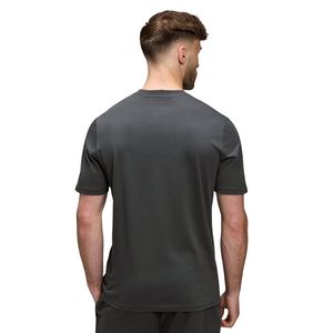 Men’s Charcoal Grey Graphic Print T Shirt Crew Neck Short Sleeve Athletic Gym Workout Training Casual Sportswear Tee - Product Image 2