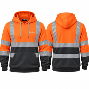 Sweat-shirt de travail réfléchissant haute visibilité pour hommes, idéal pour les travaux de construction et routiers - Product Image 1