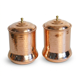 Handcrafted Hammered Copper <b>Storage</b> Canister with Lid Copper Cookie <b>Jar</b> <b>Kitchen</b> <b>Storage</b> Container Tea Coffee Sugar <b>Jar</b> - Product Image 1