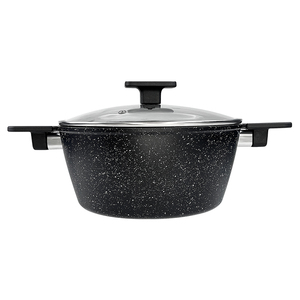 Olla Profesional Antiadherente con Revestimiento de Piedra de Mármol, Construcción de Aluminio de Alta Resistencia, Diseño Apto para Horno - Product Image 2