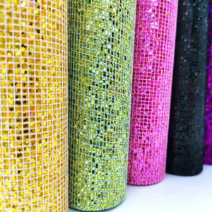 Lámina de Cuero Sintético Brillante, Telas de Cuero Artificial con Purpurina, Láminas de Diamantes de Imitación, Láminas de Tela Brillante, Suministros para Hacer Aretes - Product Image 1