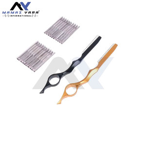 High Quality Professional Salon Barber Thinning <b>Razor</b> Precision Durable Stainless <b>Single</b> <b>Blade</b> Customizable Hairdressing Tool - Product Image 2