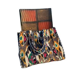 Sac à provisions en coton à imprimé floral fait à la main grand sac à provisions Kantha sac fourre-tout matelassé cadeaux abordables pour femmes pour elle - Product Image 3