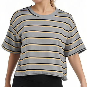 Camisetas Cortas de Alta Calidad con Diseños Personalizados, 100% Algodón, Estampado con Logotipo de Marca, Camisetas Cortas sin Mangas para Mujer - Product Image 1