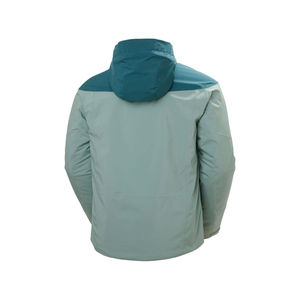 Chaqueta Acolchada con Capucha para Hombre, Diseño Color Block, Resistente al Viento, Transpirable, Informal, de Invierno, con Forro Polar y Cierre de Cremallera - Product Image 1