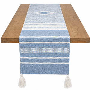 Customised Moroccan Style Multicolour Weaved Natural Cotton <b>Table</b> <b>Runner</b> Unique Design for Home Decor - Product Image 1