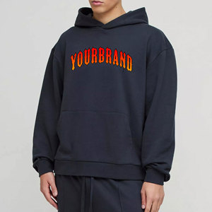 High Quality Custom Men's Hoodies and Baggy Pants Set <b>Boxy</b> Hoodies for Men Heavyweight Drop Shoulder <b>Jumper</b> Oversized Hoodie - Product Image 1