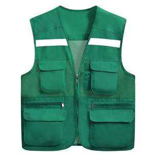 Chaleco de Seguridad Reflectante de Alta Visibilidad con Múltiples Bolsillos y Logotipo Personalizado, Color Personalizado, para Uniformes de Trabajo de Seguridad - Product Image 5