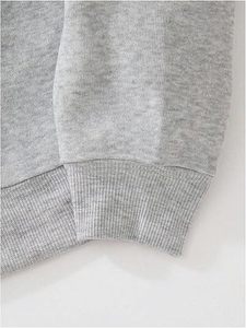 Suéter Holgado de Invierno con Hombros Caídos, 100% Algodón, Bordado con Impresión Digital - Product Image 5