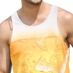 Débardeur de sublimation pour homme en matériau durable, prix abordable, logo/couleurs personnalisables, anti-plis, qualité supérieure - Product Image 2