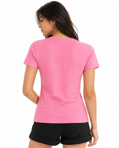 Camiseta de Cuello Redondo, Corte Regular, Transpirable, Lisa y Teñida - Product Image 2