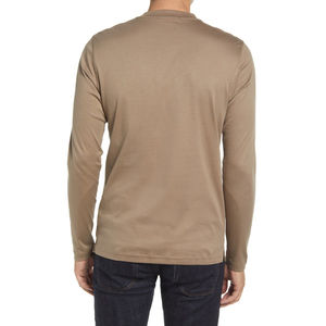 Camisetas de Manga Larga para Hombre, Nuevas para Invierno, 100% Algodón, Estilo Urbano, Cuello Redondo, Corte Regular, para Gimnasio y Entrenamiento, Ecológicas, de Secado Rápido - Product Image 2