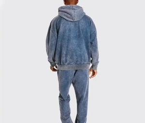 Sudadera con capucha extragrande de edición superior para hombre, de peso pesado, con lavado ácido, hombros caídos, estilo vintage, al por mayor - Product Image 3