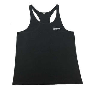 Customized <b>Mens</b> Gym Tank Top 100% Cotton Quick Dry Breathable Knitted Plus Size Latest Design Wholesale Price <b>Singlets</b> - Product Image 4