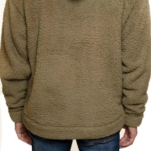 Sweat à capuche Sherpa pour homme en polaire épaisse et duveteuse, tendance, avec logo personnalisé, vêtement d'hiver de haute qualité, respirant - Product Image 6