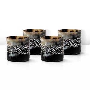 Tasses en corne de buffle de qualité supérieure, écologiques, sculptées, rustiques, antiques, pour la Saint-Valentin, le Nouvel An, décoration de la maison - Product Image 1