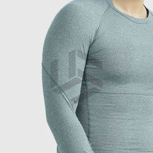 Comfortable Fitness Wear with Latest Design and Knitted Fabric Letter Pattern Latest Design <b>Men's</b> <b>Compression</b> <b>Shirts</b> - Product Image 5