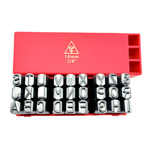 Juego de 27 Sellos de Letras de Acero CRV de 10 mm con Dureza HRC 58~62 Grados, Incluye de la A a la Z y el Signo de Ampersand - Product Image 1