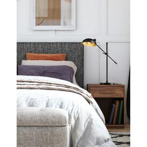 โคมไฟตั้งโต๊ะทองเหลืองดีไซน์ทันสมัยพร้อมโคมสีดำ แสงไฟบนโต๊ะสไตล์ร่วมสมัย - Product Image 1