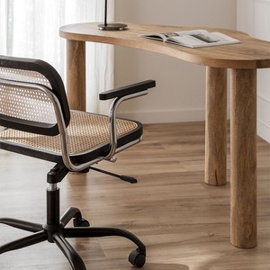 Escritorio Vandana Hexa Ultra 140x60 cm en madera de mango Anecy - Product Image 1