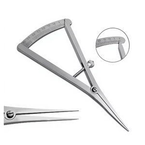 Calibrador Recto de 4.5 Pulgadas de Largo para Mapeo Óseo, Instrumento de Medición de 0-40mm con Escala de Precisión para Implantes Dentales, Quirúrgicos y de Ortodoncia - Product Image 1